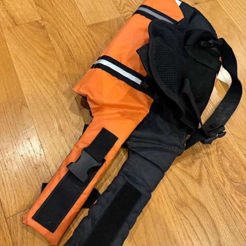 Orange Dog Life Jacket Size Large